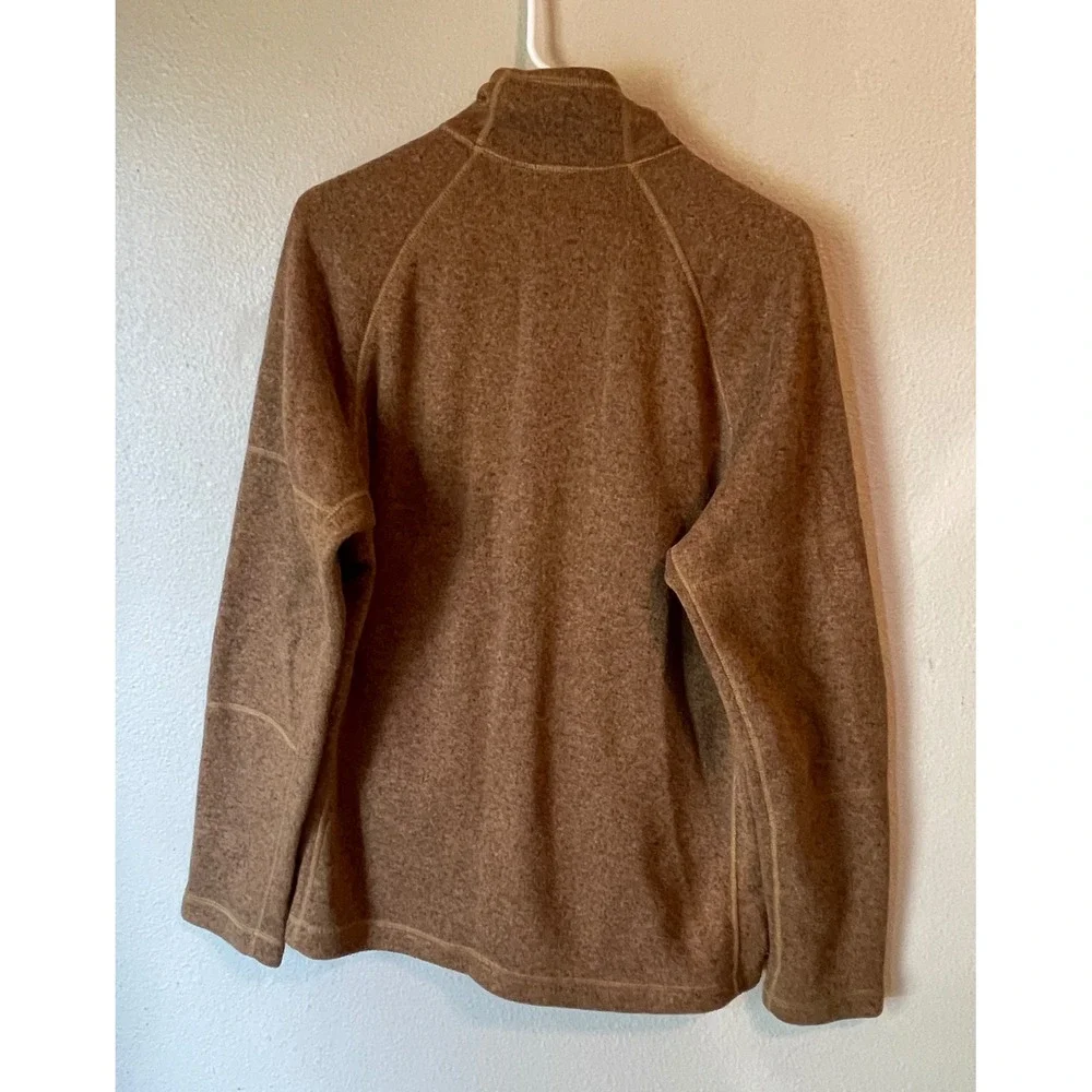 The North Face Mens Fleece Full Zip Jacket Tan Brown Medium M‎